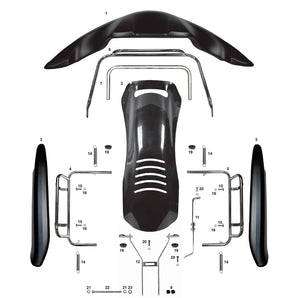 507/509 Fairing Kit Complete